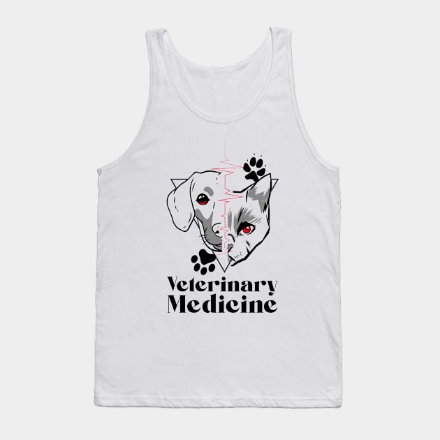 Veterinary Medicine Tank Top by cecatto1994